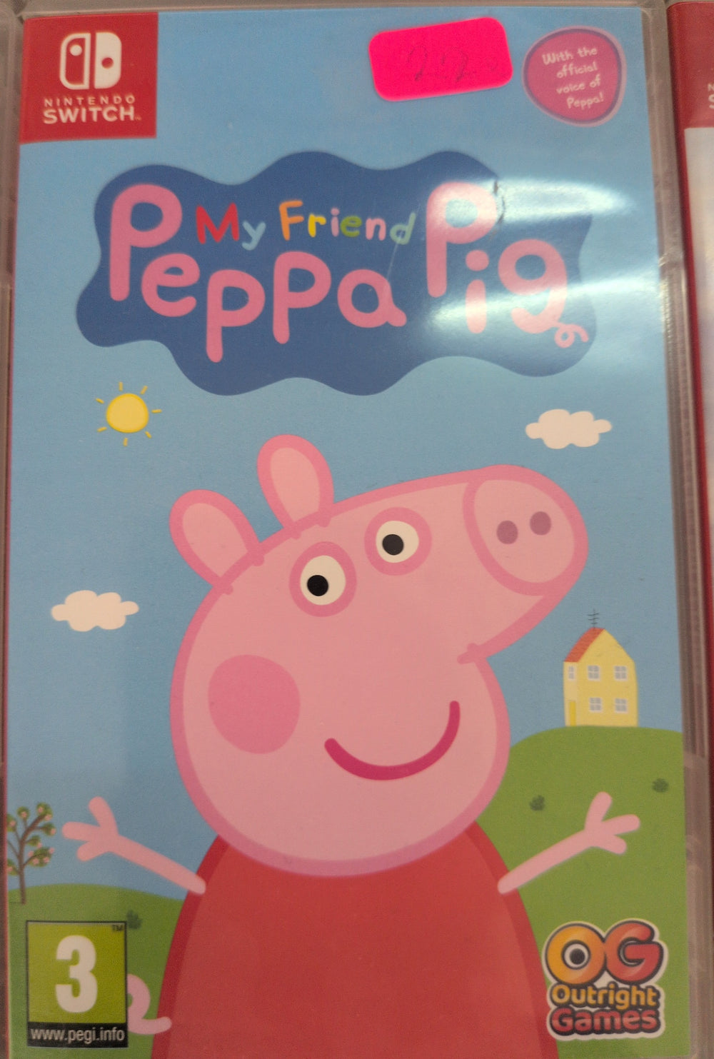 Photographed front cover and case of My Friend Peppa Pig for Nintendo Switch