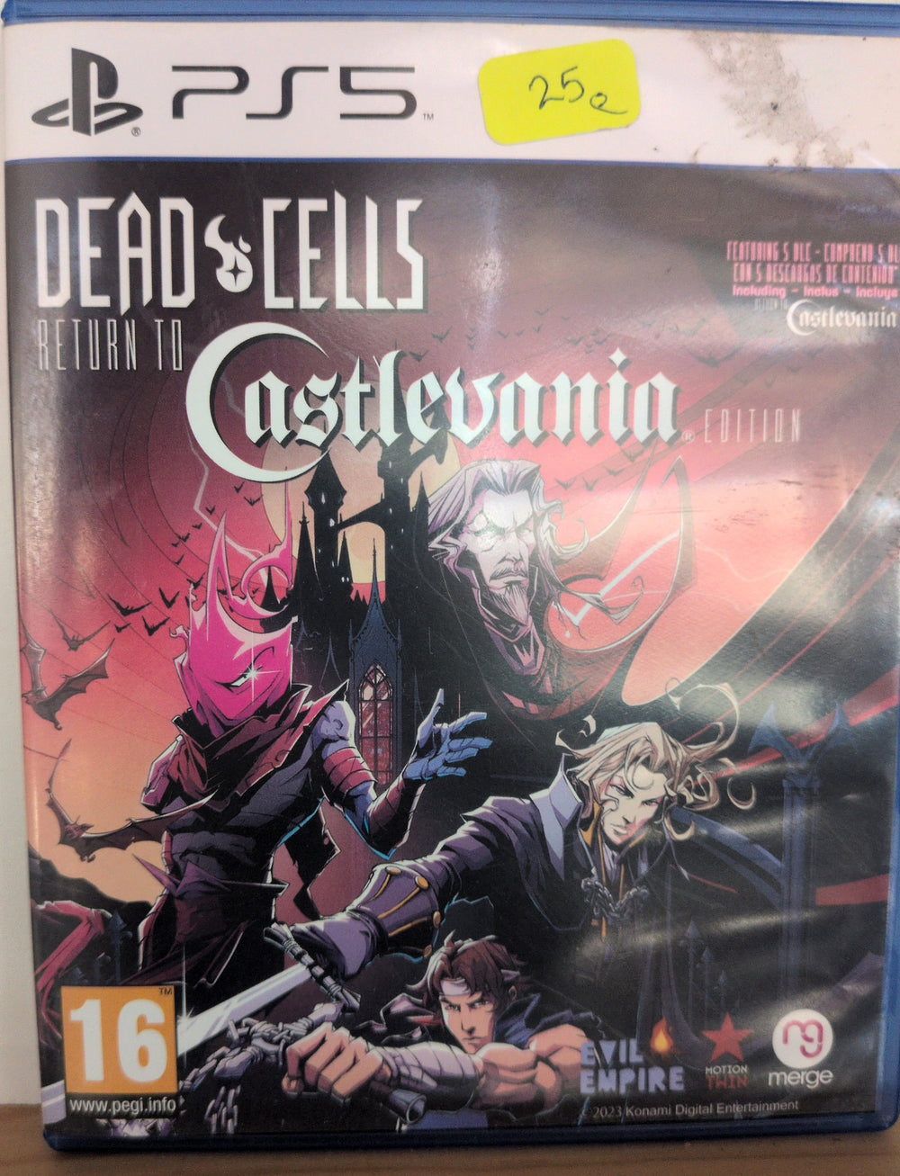Photographed front cover and case of Dead Cells: Return to Castlevania Edition for PS5