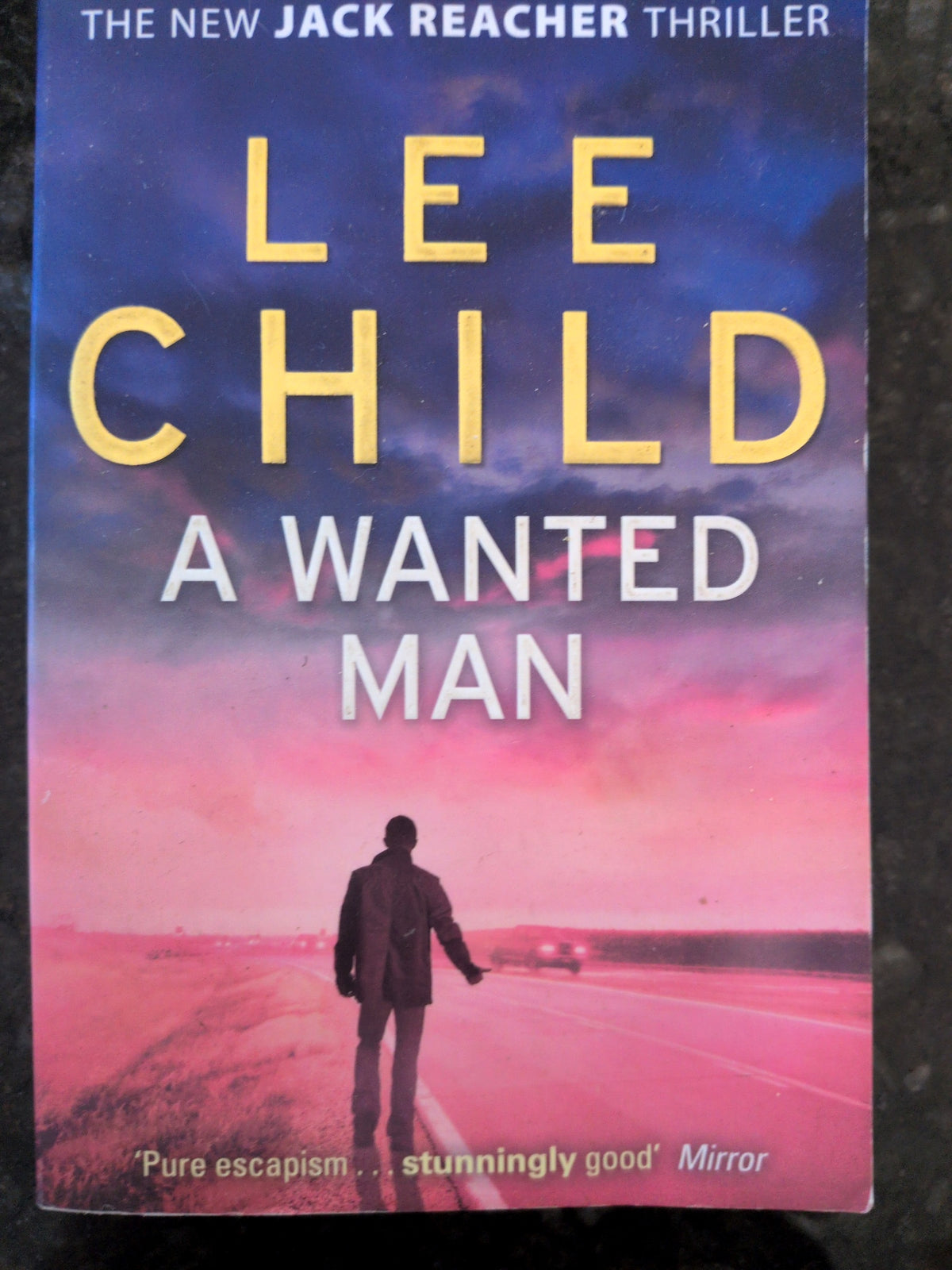 Actual photographed front cover of A Wanted Man by Lee Child — Copy 1