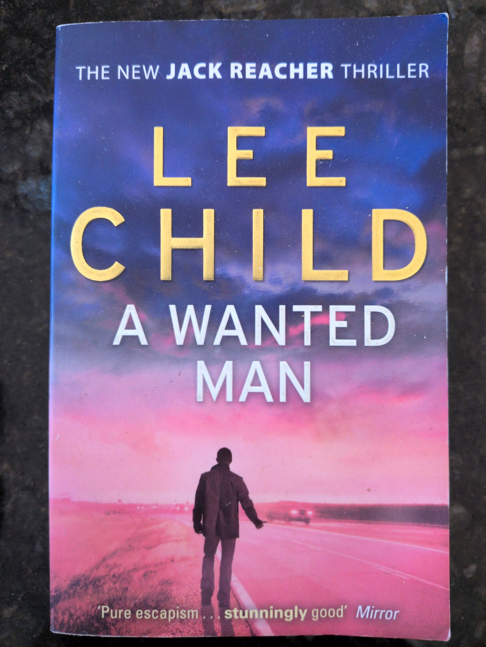 Actual photographed front cover of A Wanted Man by Lee Child — Copy 2