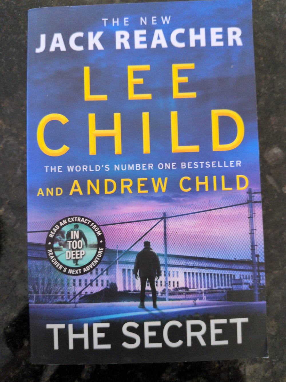 Actual photographed front cover of The Secret by Lee Child and Andrew Child