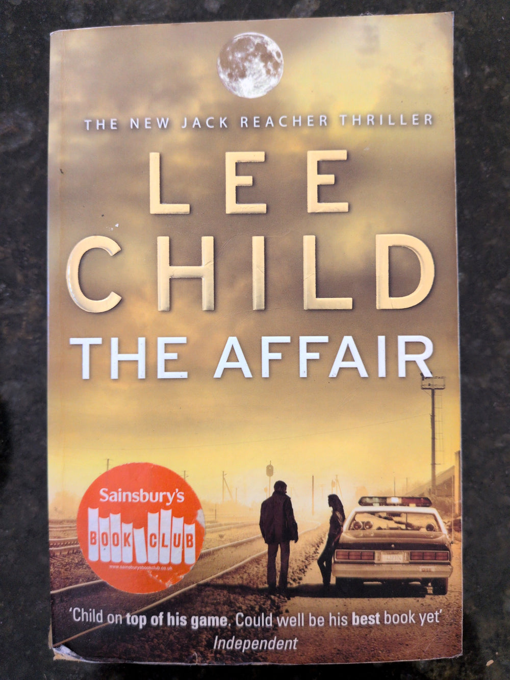 Actual photographed front cover of The Affair by Lee Child