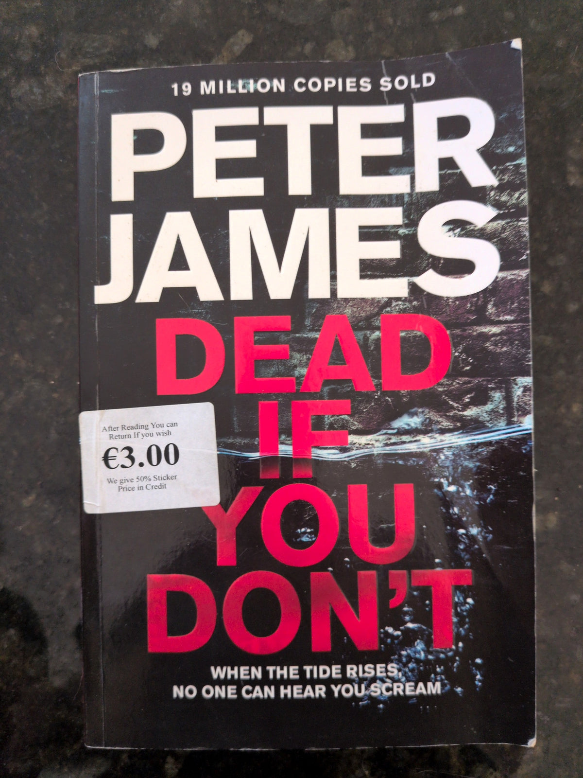 Actual photographed front cover of Dead If You Don’t by Peter James