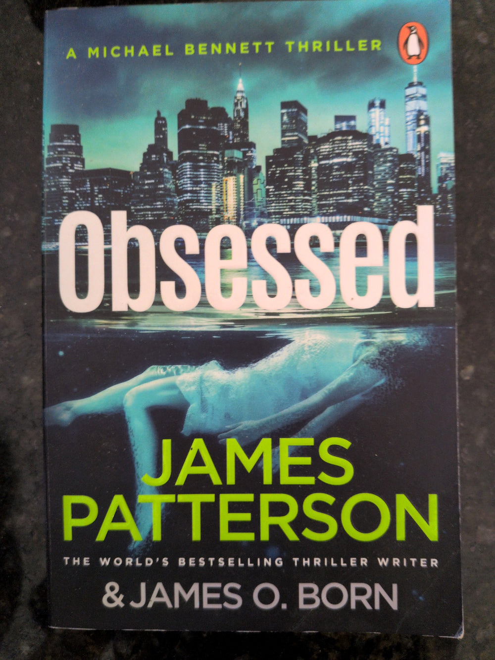 Actual photographed front cover of Obsessed by James Patterson and James O. Born