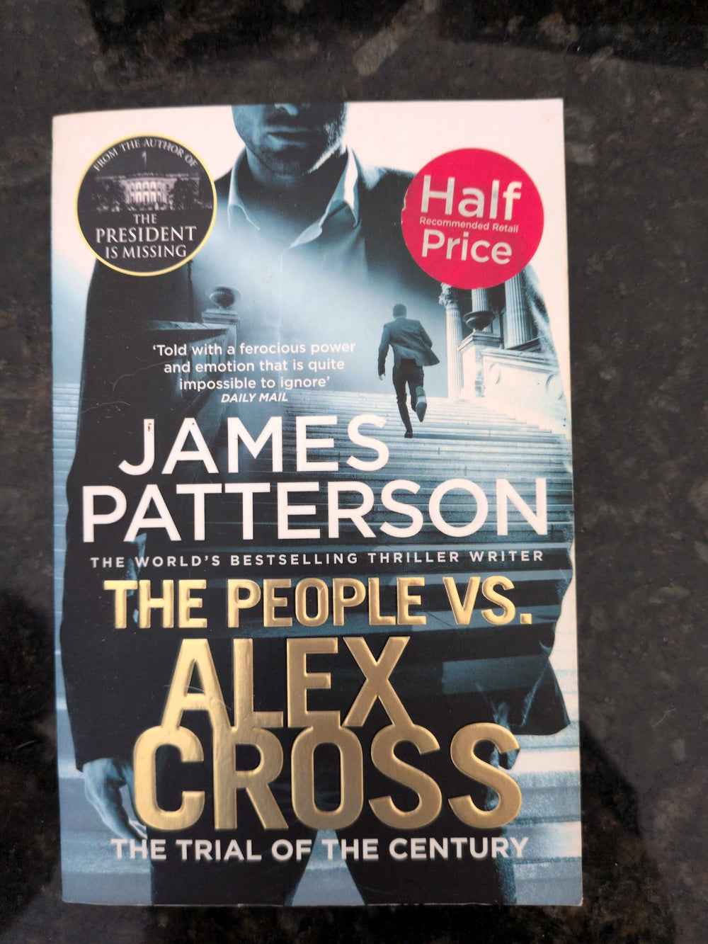 Actual photographed front cover of The People vs. Alex Cross by James Patterson