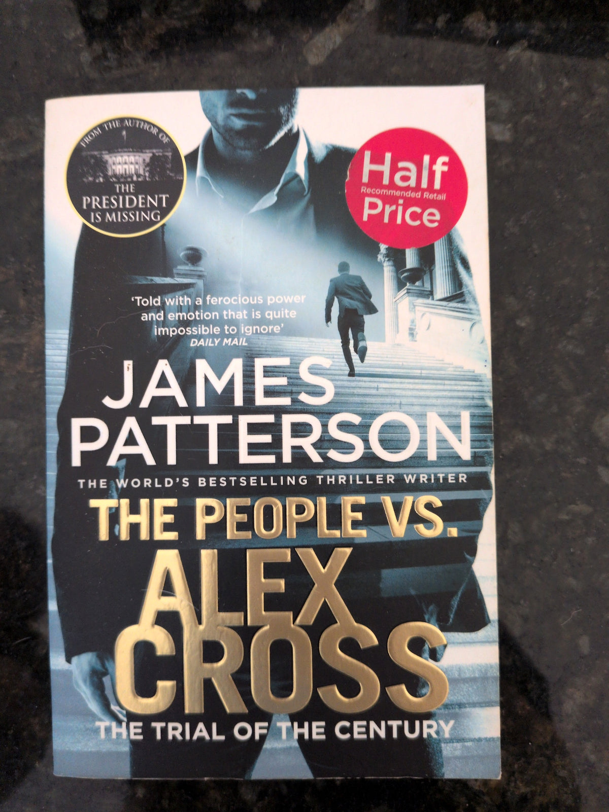 Actual photographed front cover of The People vs. Alex Cross by James Patterson