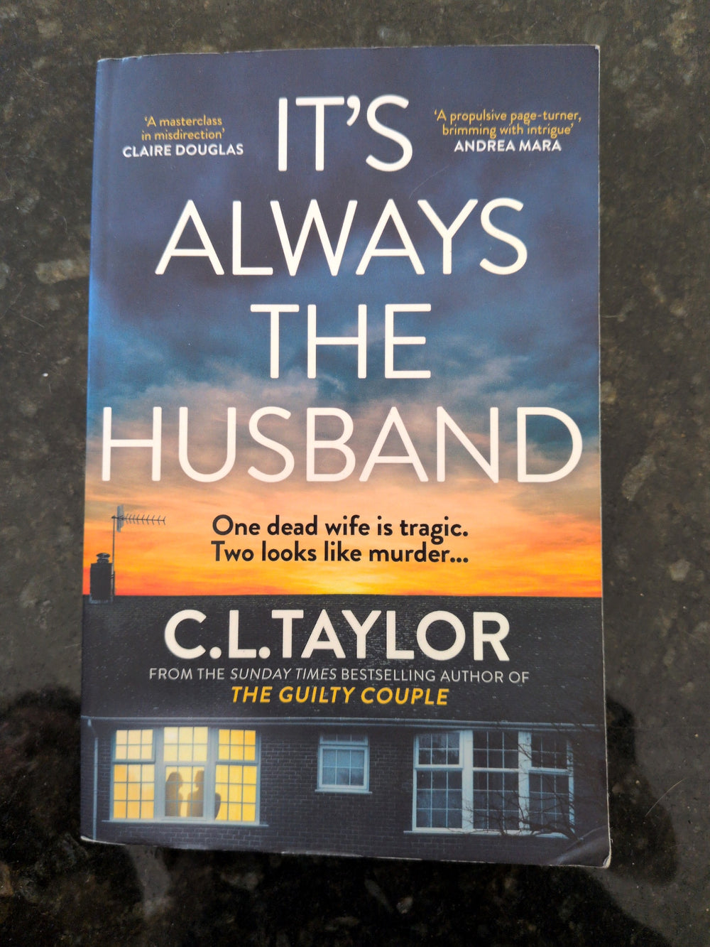 Actual photographed front cover of It’s Always the Husband by C. L. Taylor