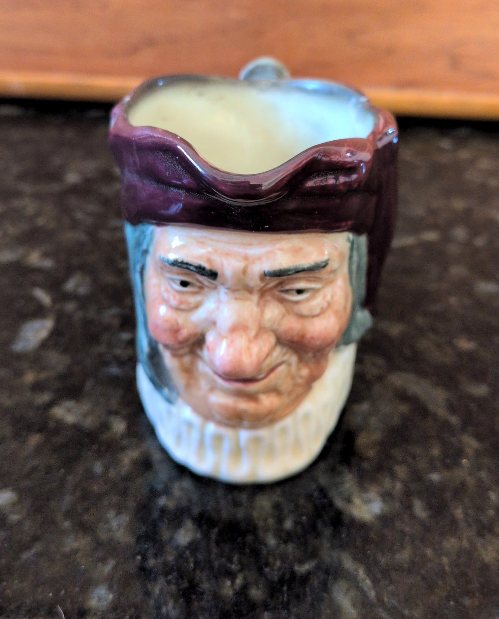 Actual photographed item: Character Jug with Burgundy Cap