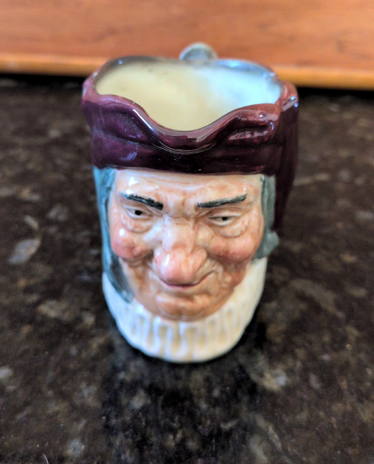Actual photographed item: Character Jug with Burgundy Cap