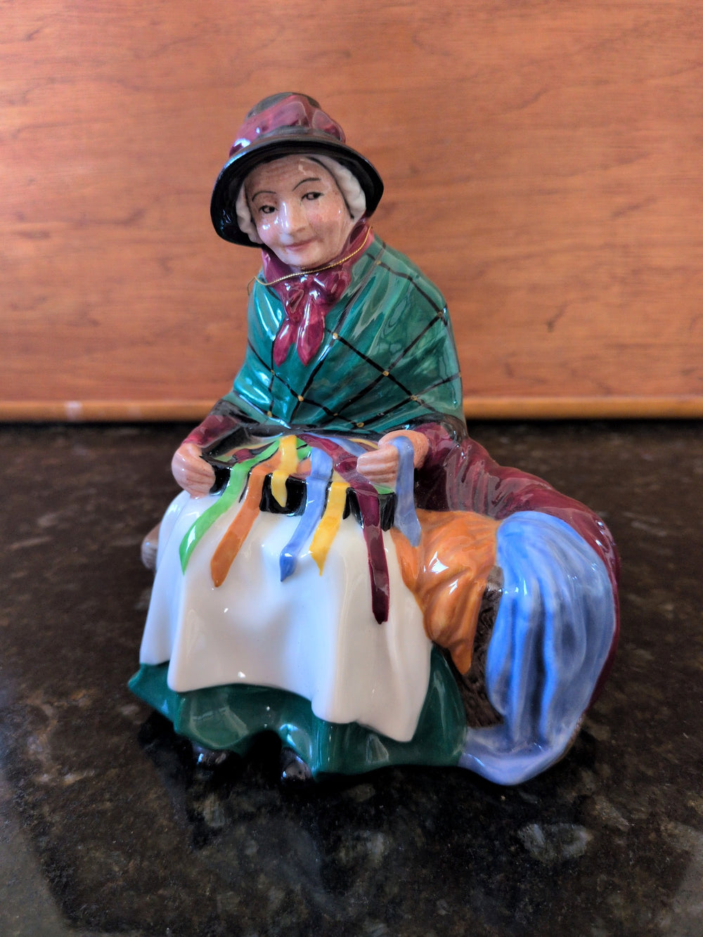 Actual photographed item: Royal Doulton Silks and Ribbons Figurine