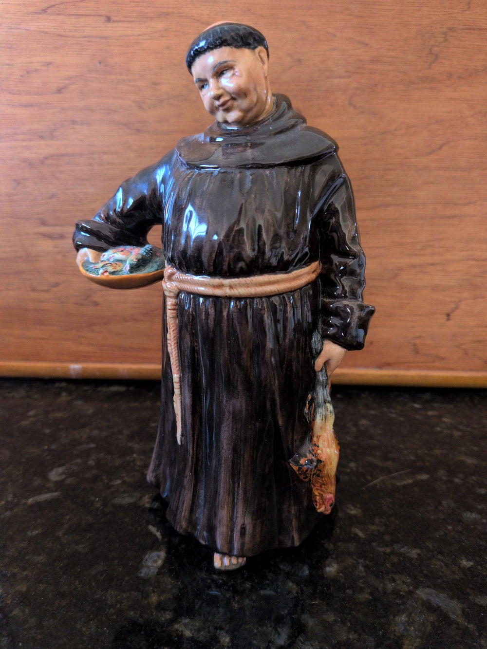 Actual photographed item: Royal Doulton The Jovial Monk Figurine