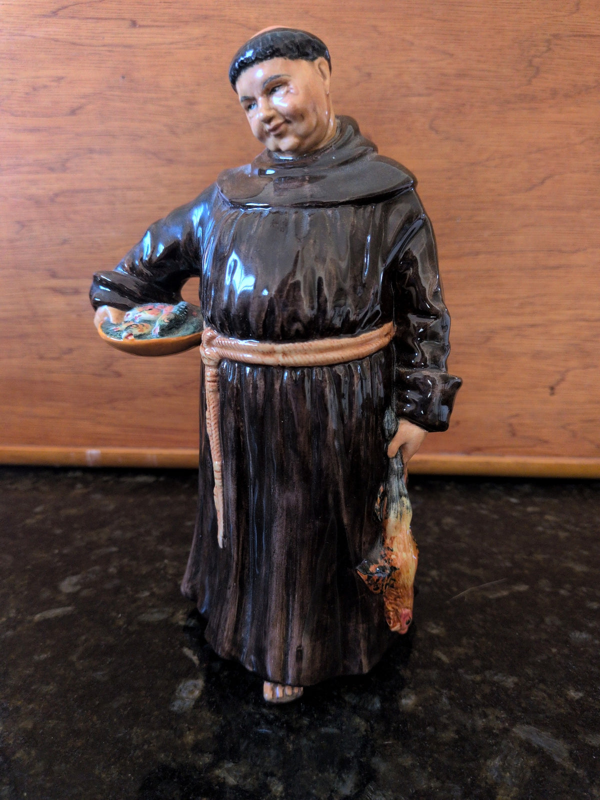 Actual photographed item: Royal Doulton The Jovial Monk Figurine