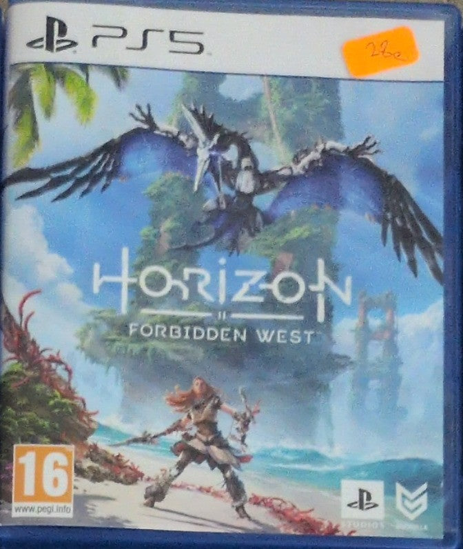 Photographed front cover and case of Horizon Forbidden West for PS5 — Copy 2