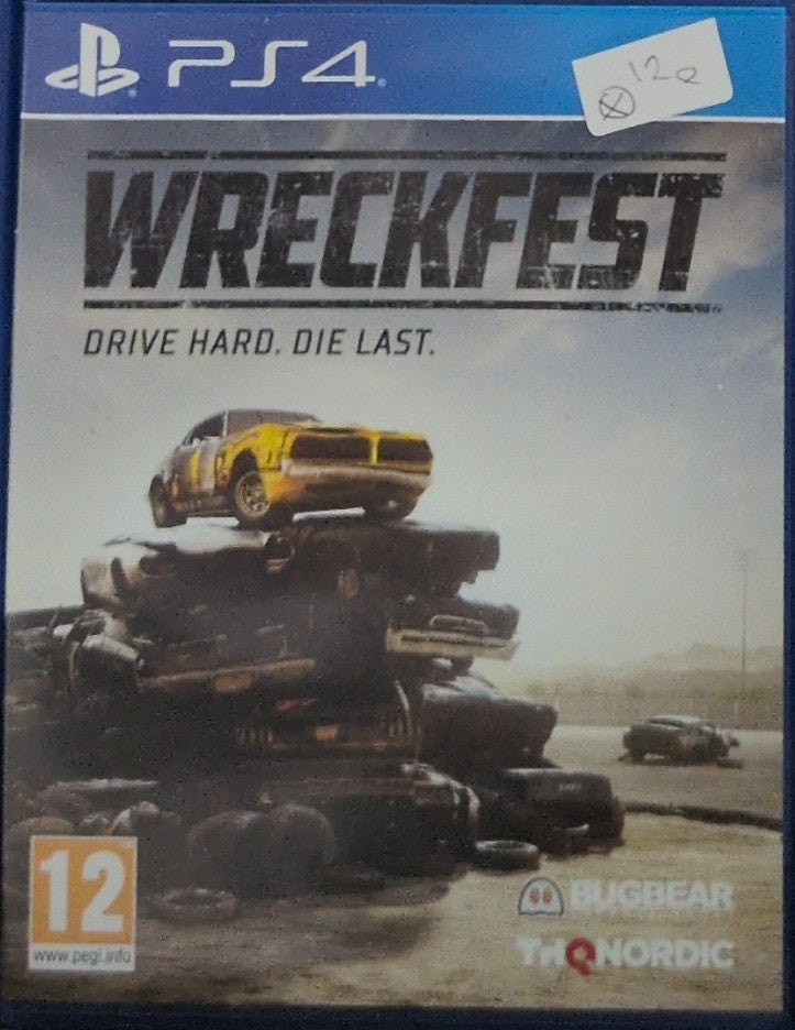 Photographed front cover and case of Wreckfest for PS4 — Copy 2