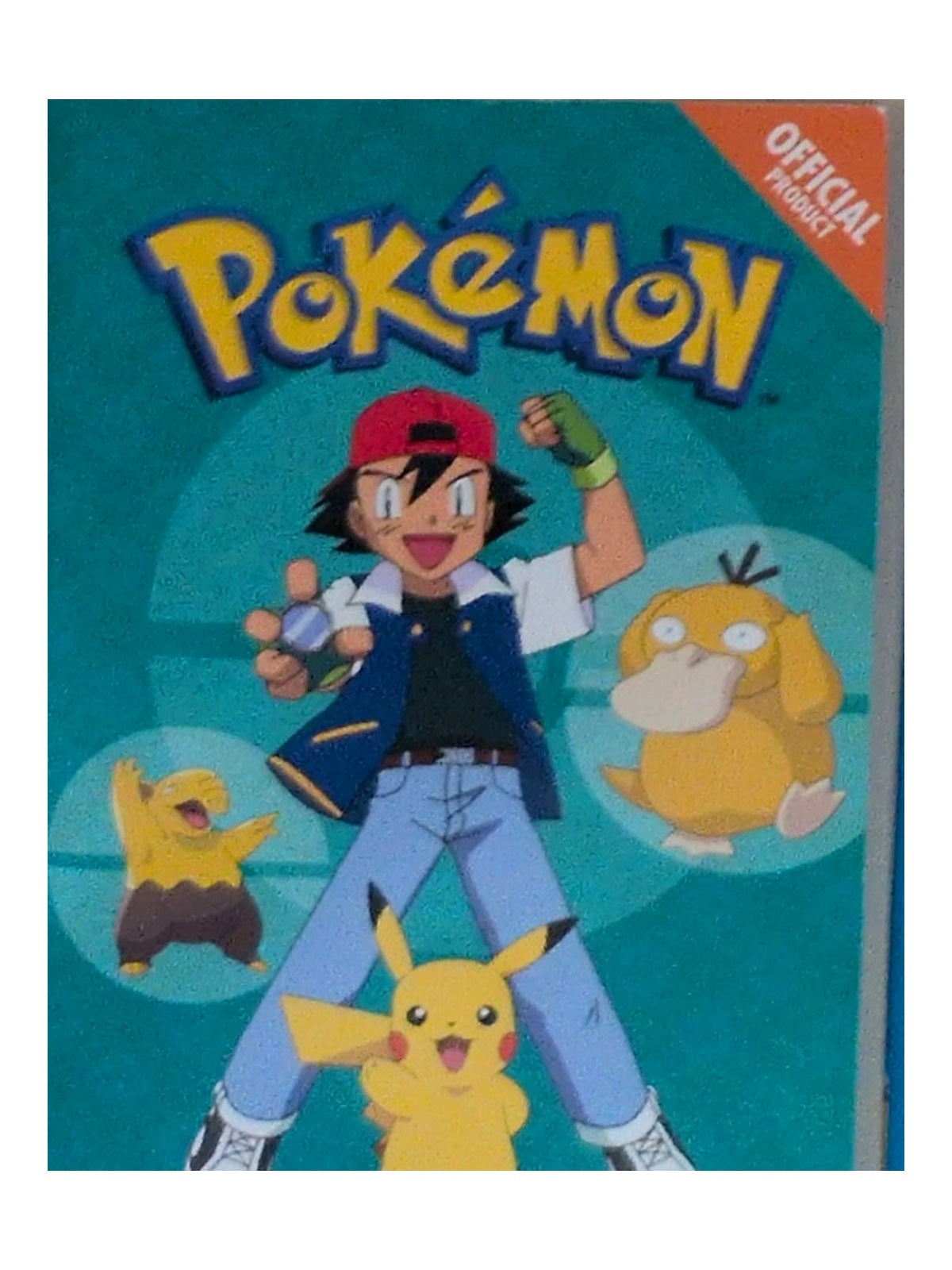 Visible portion of the cover of Pokémon: Power Up Psyduck (Paperback), photographed copy