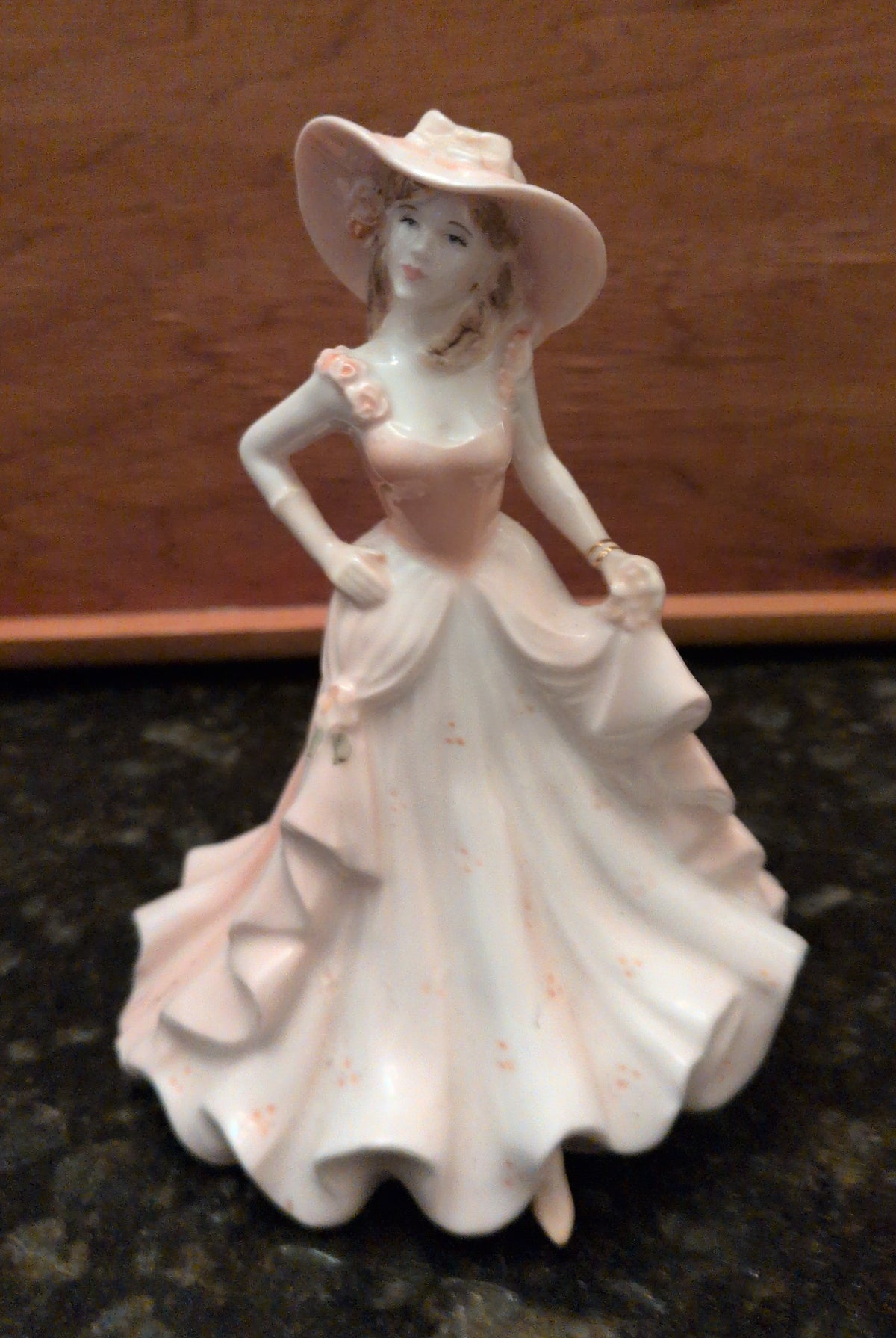 Actual photographed item: Coalport Birthday Wishes Figurine