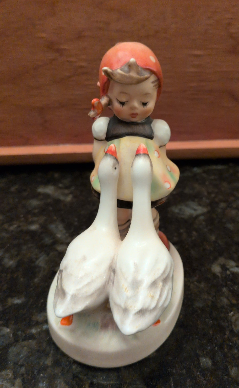 Actual photographed item: Goebel Goose Girl Figurine