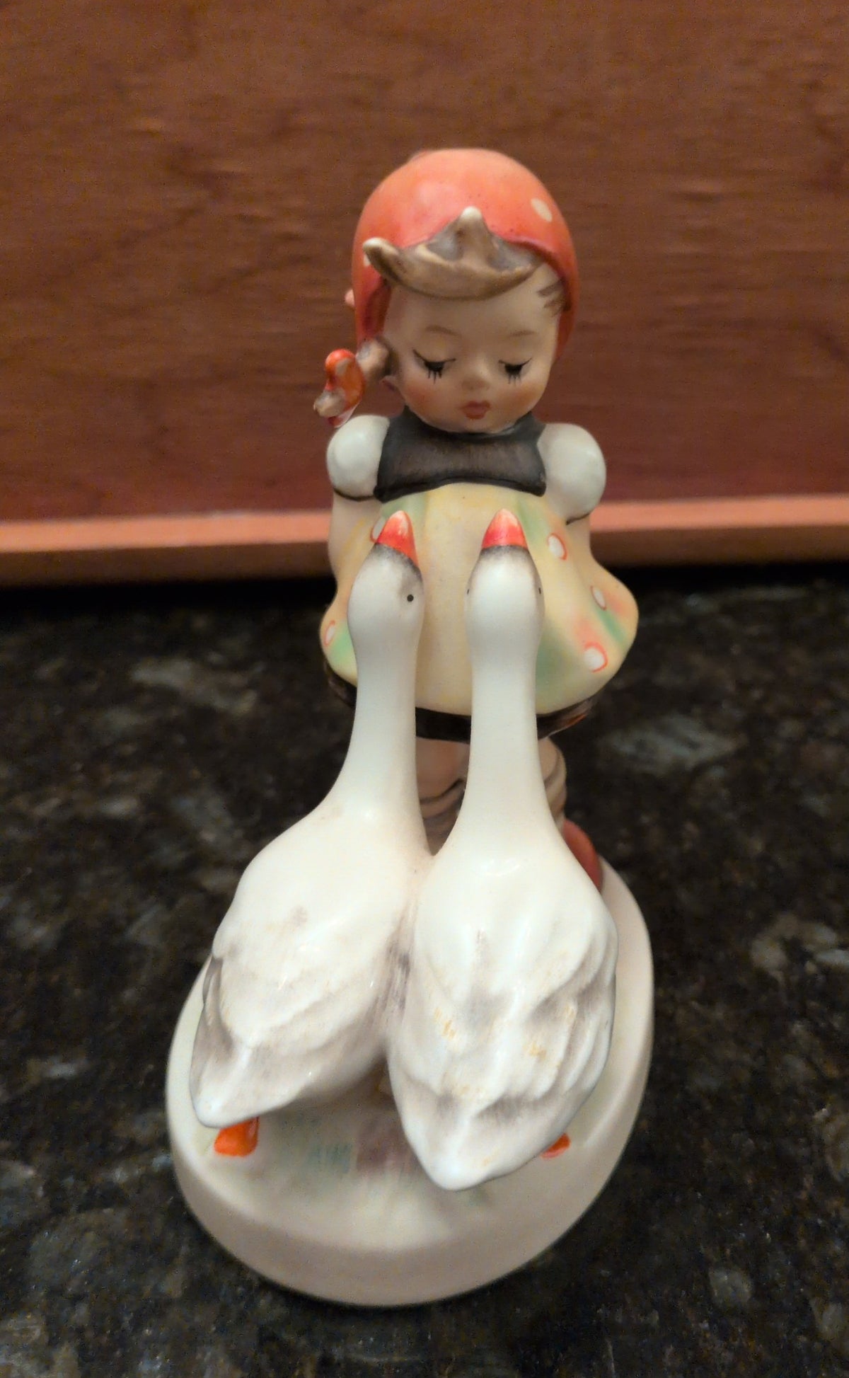 Actual photographed item: Goebel Goose Girl Figurine