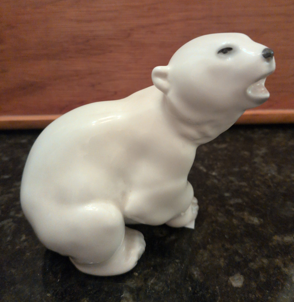 Actual photographed item: White Polar Bear Figurine